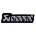 Akrapovic Sticker logo 135 x 40 mm, zwart/grijs