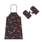 Booster Apron And Oven Mitt