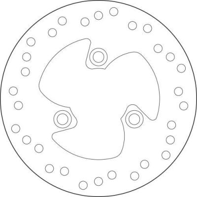 Brembo Remschijf 68B40716 - Front and Rear - Serie Oro Fixed Disc