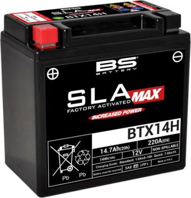 BS Battery BTX14H Accu Onderhoudsvrij