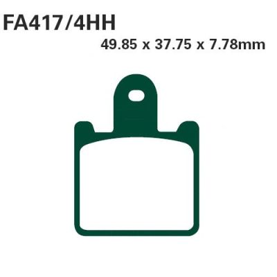 EBC Remblokken FA417/4HH - Voor - Gesinterd - Superbike Double-H