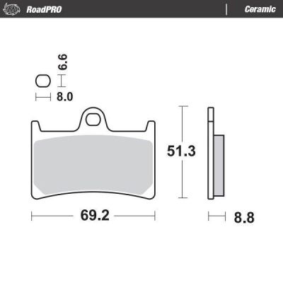 Moto-Master Remblokken Roadpro Ceramic MM-402804 