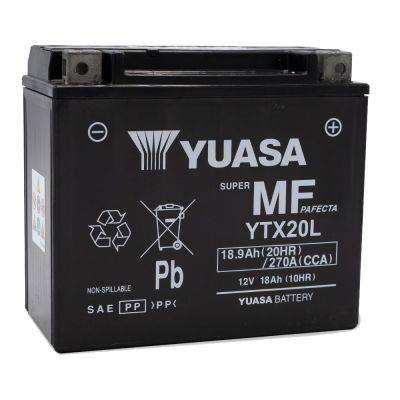 Yuasa YTX20L / YTX20L-BS Accu Onderhoudsvrij