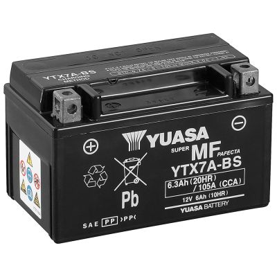 Yuasa YTX7A / YTX7A-BS Accu Onderhoudsvrij